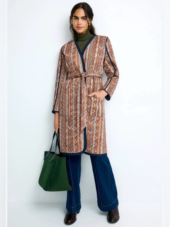 Marie Oliver Jackets & Blazers - Marie Oliver Lee quilted geometric stripe Coat in Kismet size 8